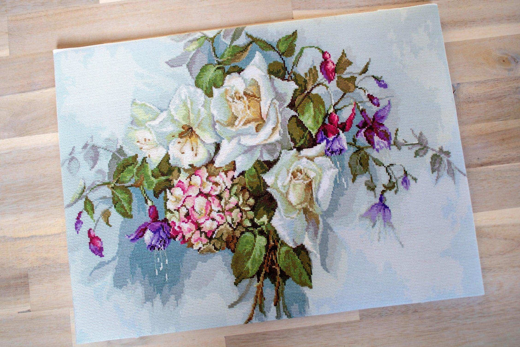 Cross Stitch Kit Luca-S - Bouquet of roses BA2363 - HobbyJobby
