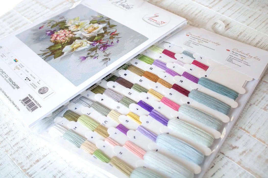 Cross Stitch Kit Luca-S - Bouquet of roses BA2363 - HobbyJobby