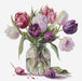 Cross Stitch Kit Luca-S - Bouquet of Tulips Cross Stitch Kits - HobbyJobby