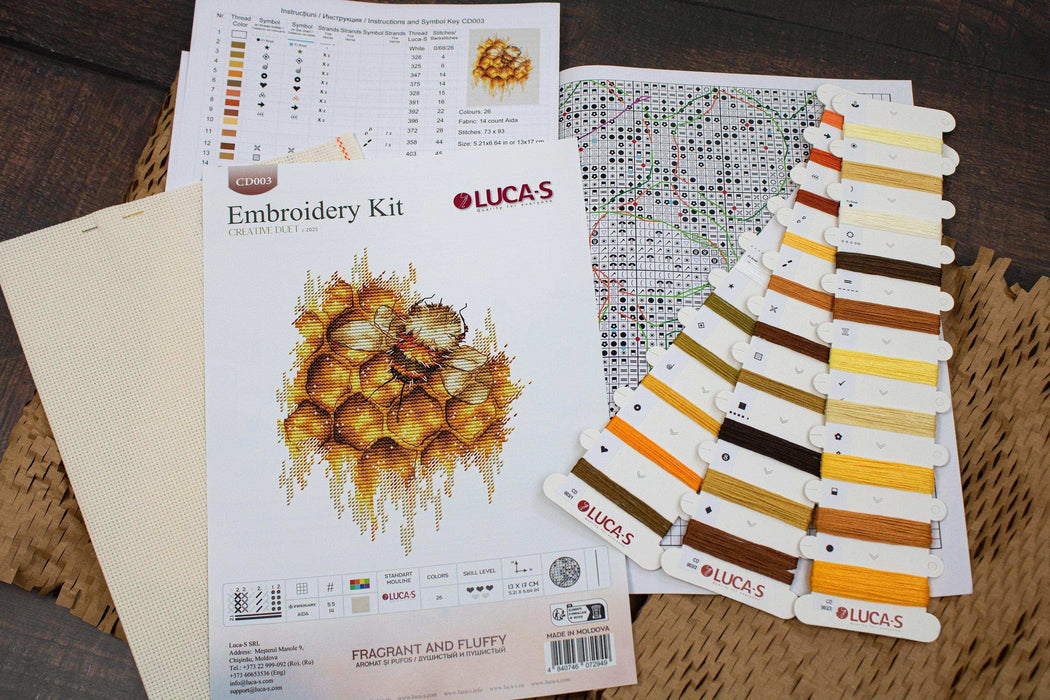 Cross Stitch Kit Luca-S - CD003 Fragrant and fluffy Cross Stitch Kits - HobbyJobby