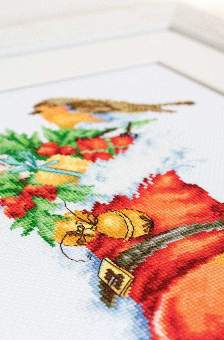 Cross Stitch Kit Luca-S - Christmas boot Cross Stitch Kits - HobbyJobby