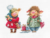 Cross Stitch Kit Luca-S - Christmas pigs, B1161 - Luca-S