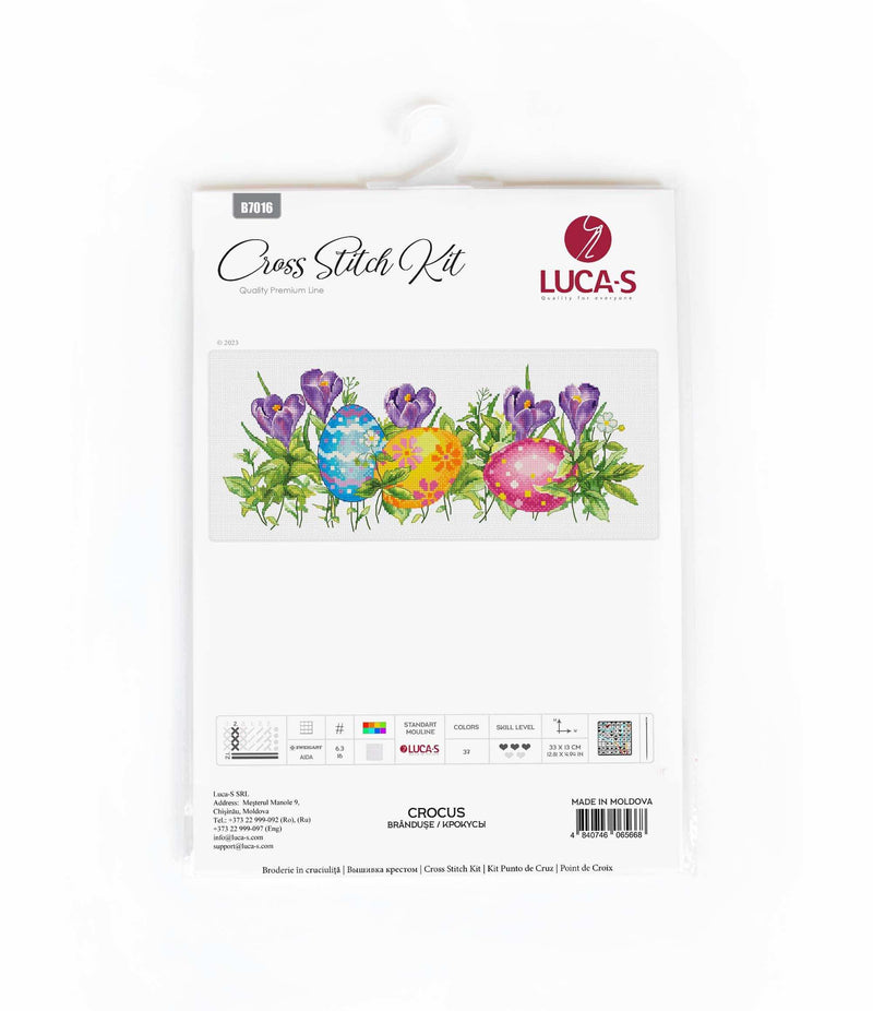 Cross Stitch Kit Luca-S - Crocus, B7016 Cross Stitch Kits - HobbyJobby