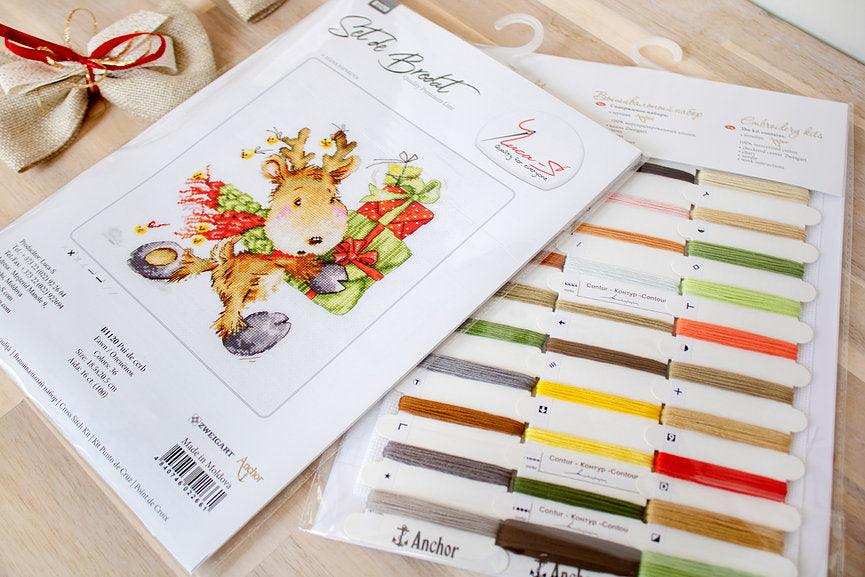Cross Stitch Kit Luca-S - Deer carrying gifts, B1120 - Luca-S