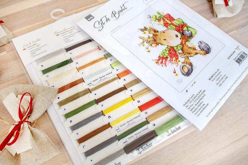 Cross Stitch Kit Luca-S - Deer carrying gifts, B1120 - Luca-S