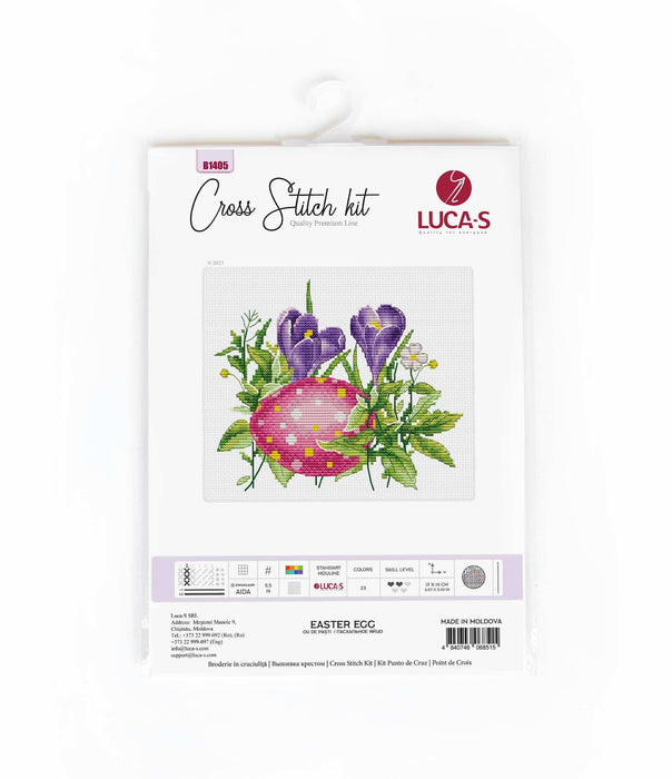 Cross Stitch Kit Luca-S - Easter Egg, B1405 Cross Stitch Kits - HobbyJobby