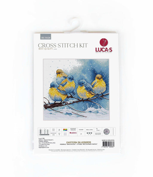 Cross Stitch Kit Luca-S - Eastern Bluebirds, BU5028 Cross Stitch Kits - HobbyJobby