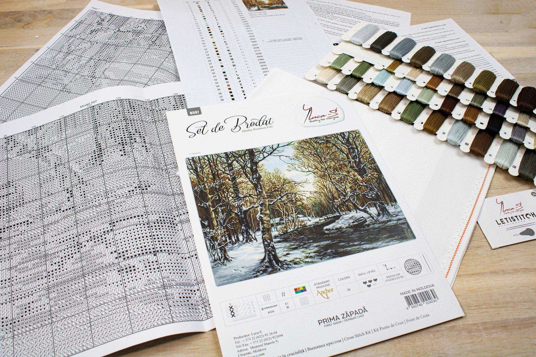 Cross Stitch Kit Luca-S - First Snow, B597 - HobbyJobby