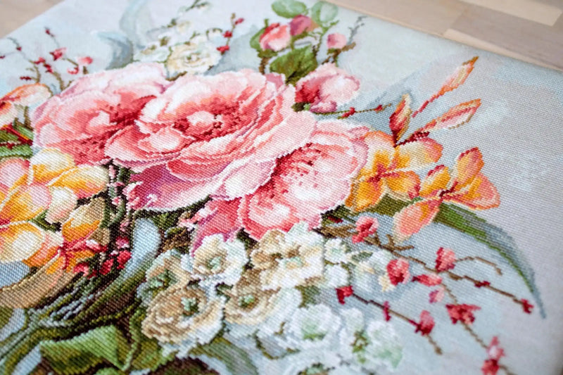 Cross Stitch Kit Luca-S - Flower bouquet BA2364 - HobbyJobby