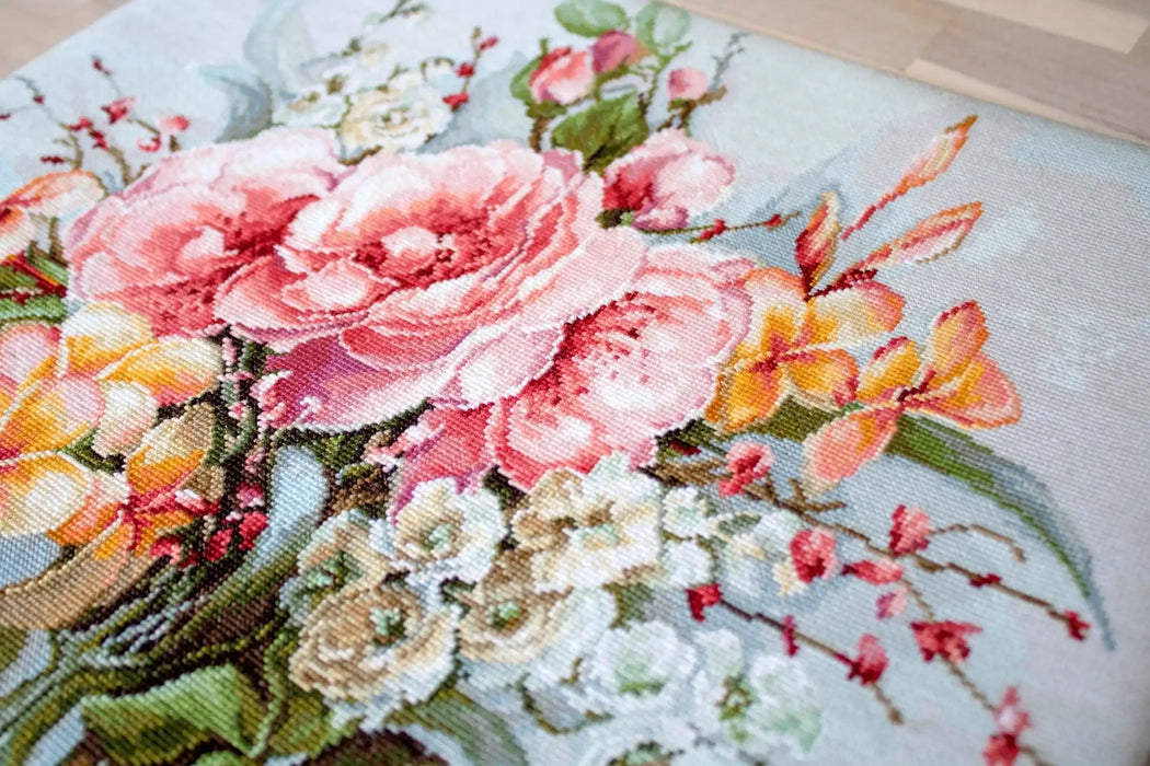 Cross Stitch Kit Luca-S - Flower bouquet BA2364 - HobbyJobby