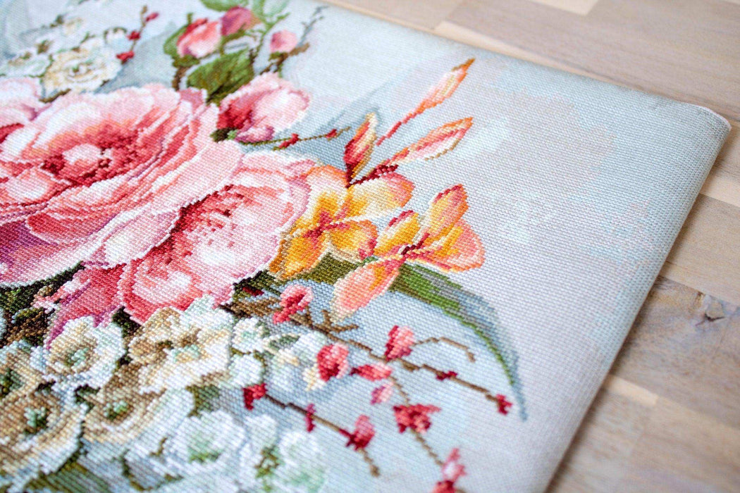 Cross Stitch Kit Luca-S - Flower bouquet BA2364 - HobbyJobby