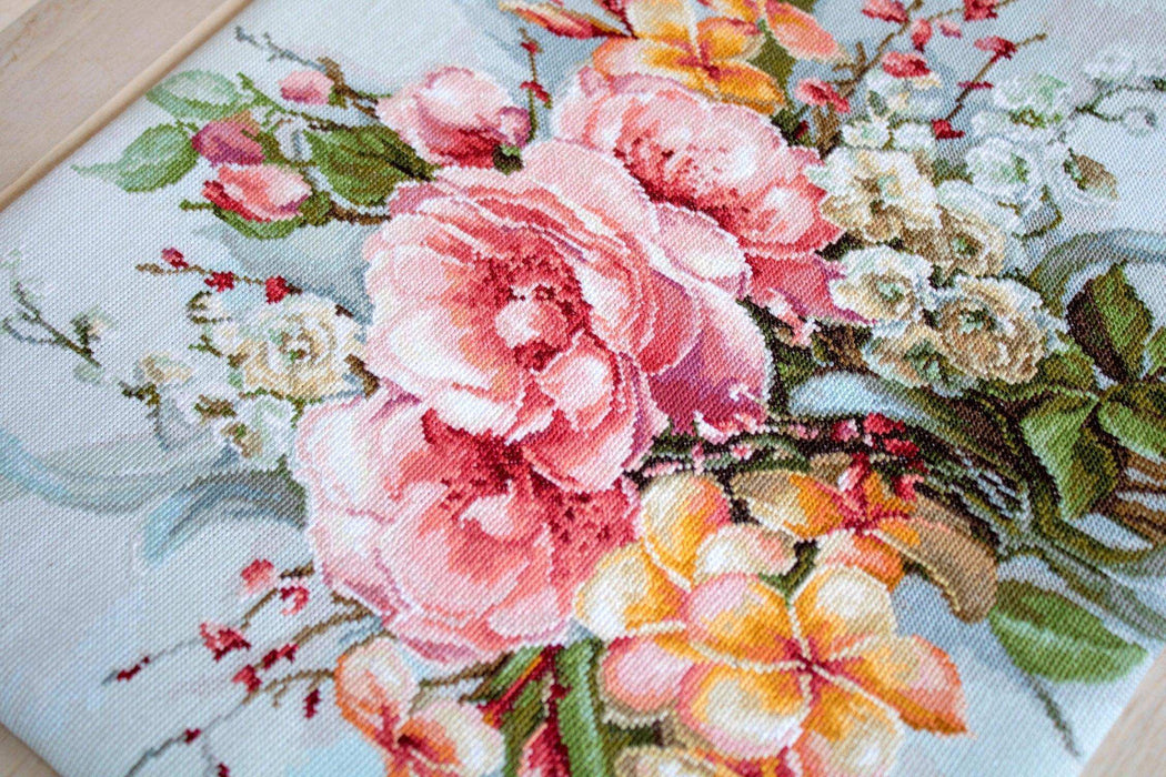 Cross Stitch Kit Luca-S - Flower bouquet BA2364 - HobbyJobby