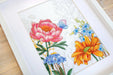 Cross Stitch Kit Luca-S - Flowers and Butterflies, BU4019 - HobbyJobby