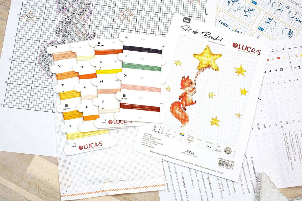 Cross Stitch Kit Luca-S - Fox (No.2) - HobbyJobby
