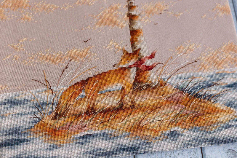 Cross Stitch Kit Luca-S - Fox on Island, CD006 Cross Stitch Kits - HobbyJobby