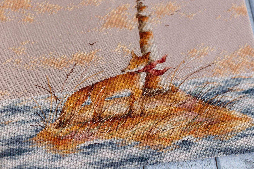 Cross Stitch Kit Luca-S - Fox on Island, CD006 Cross Stitch Kits - HobbyJobby