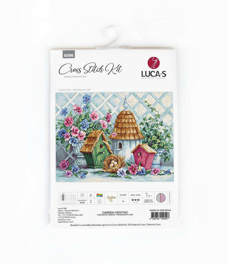Cross Stitch Kit Luca-S - Garden Nestin - HobbyJobby