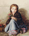 Cross Stitch Kit Luca-S - Girl selling flowers, B513 - Luca-S