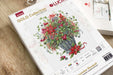 Cross Stitch Kit Luca-S Gold - December Bouquet - HobbyJobby
