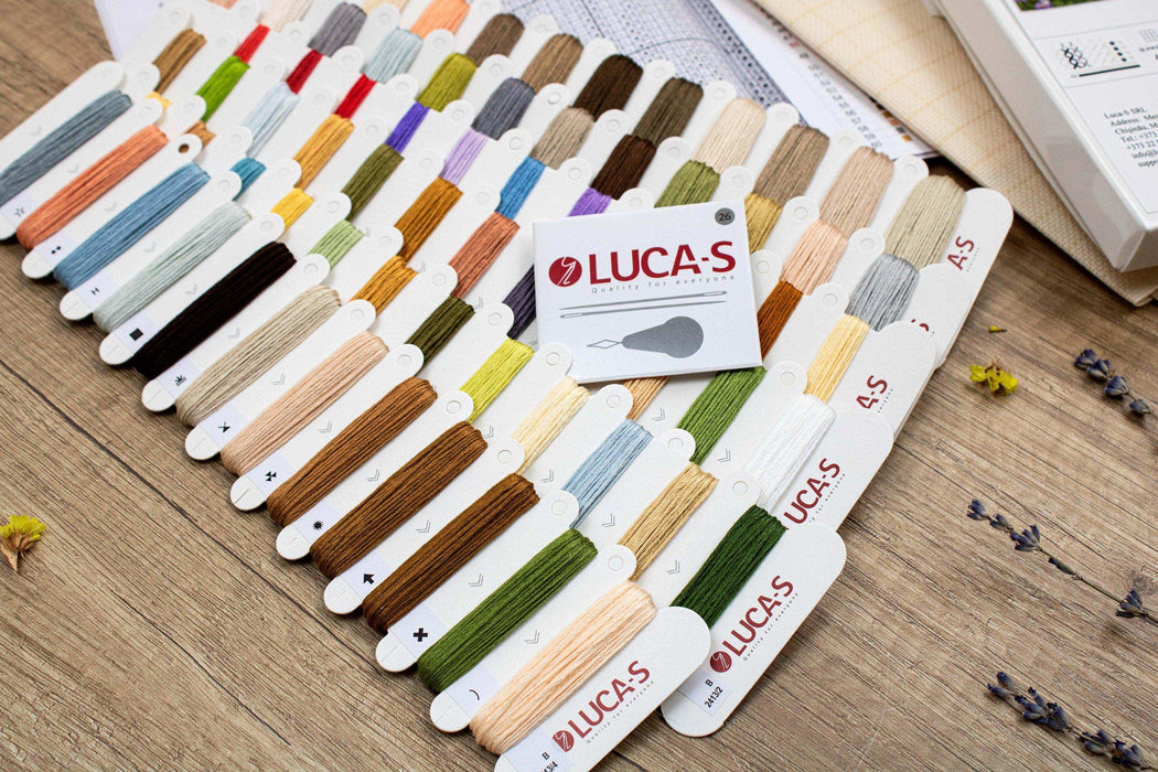 Cross Stitch Kit Luca-S GOLD - Log Cabin General Store, B2413 Cross Stitch Kits - HobbyJobby