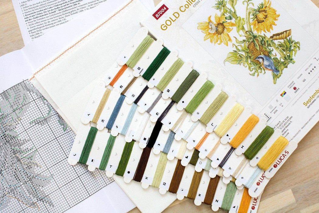 Cross Stitch Kit Luca-S Gold - September - HobbyJobby