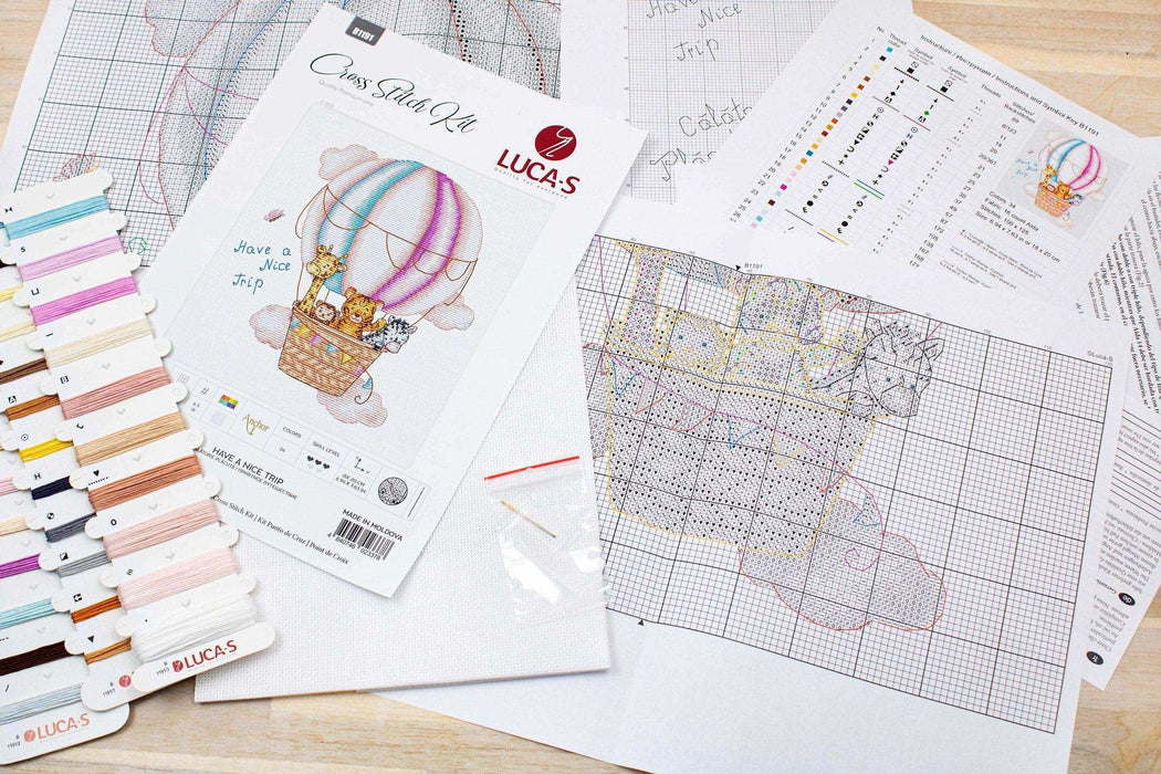Cross Stitch Kit Luca-S - Have a Nice Trip - HobbyJobby