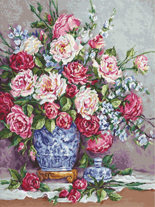 Cross Stitch Kit Luca-S - Her Majestry's Roses - HobbyJobby
