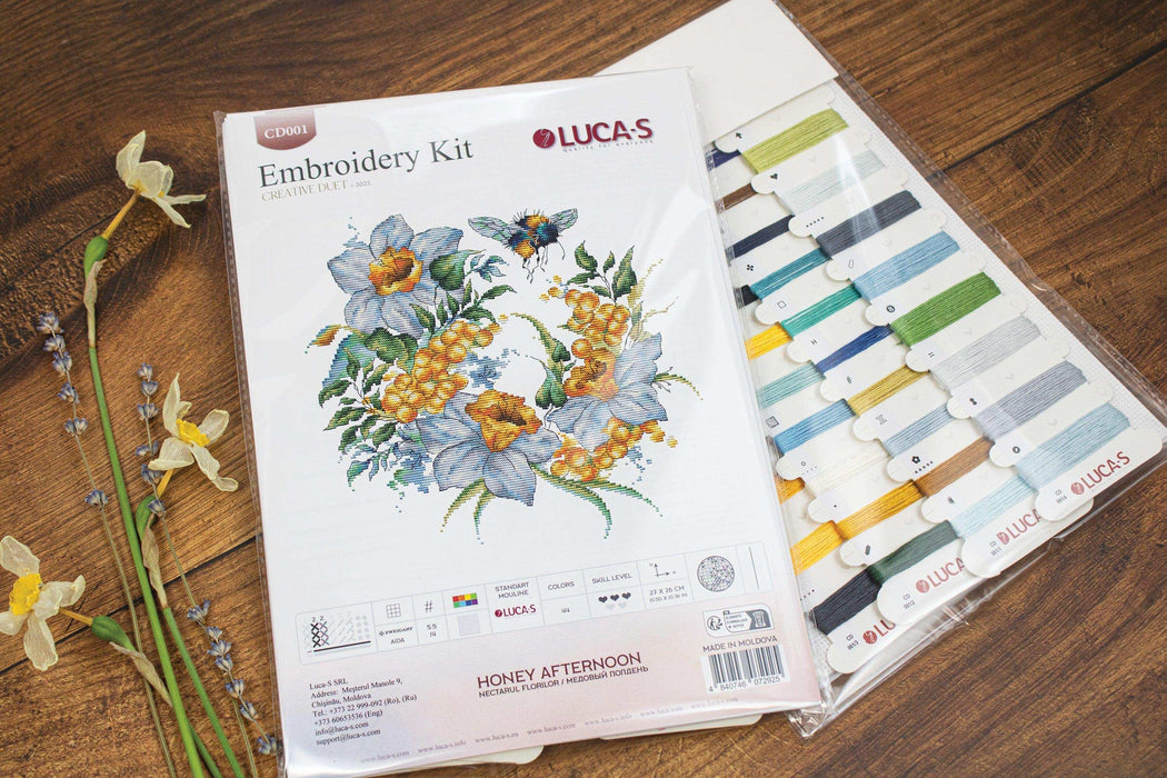 Cross Stitch Kit Luca-S - Honey Afternoon, CD001 Cross Stitch Kits - HobbyJobby