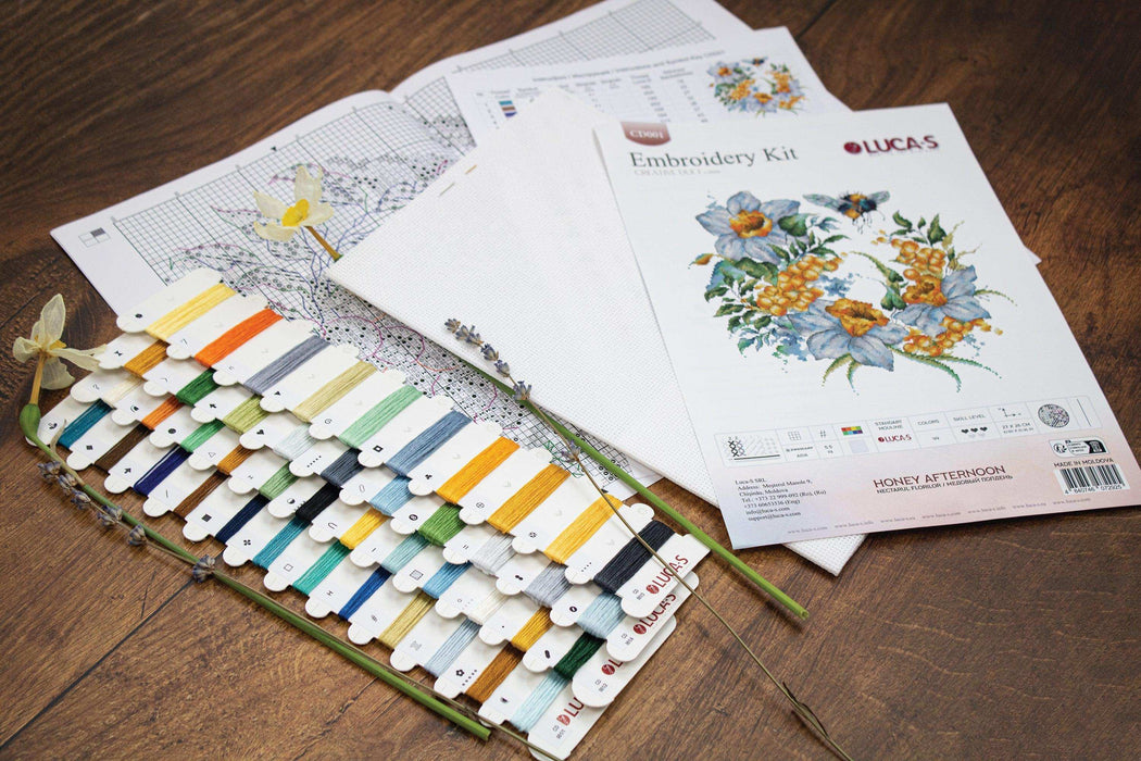 Cross Stitch Kit Luca-S - Honey Afternoon, CD001 Cross Stitch Kits - HobbyJobby