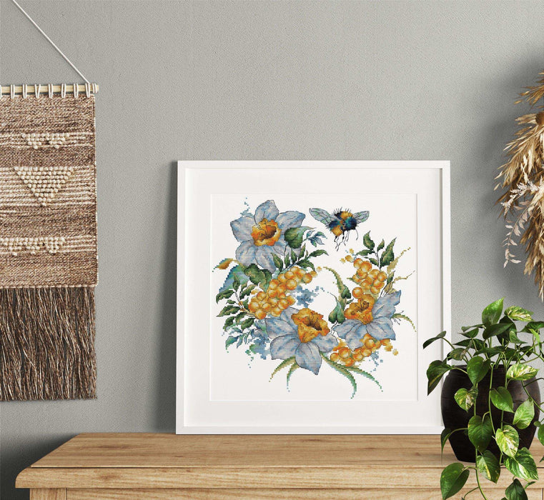 Cross Stitch Kit Luca-S - Honey Afternoon, CD001 Cross Stitch Kits - HobbyJobby