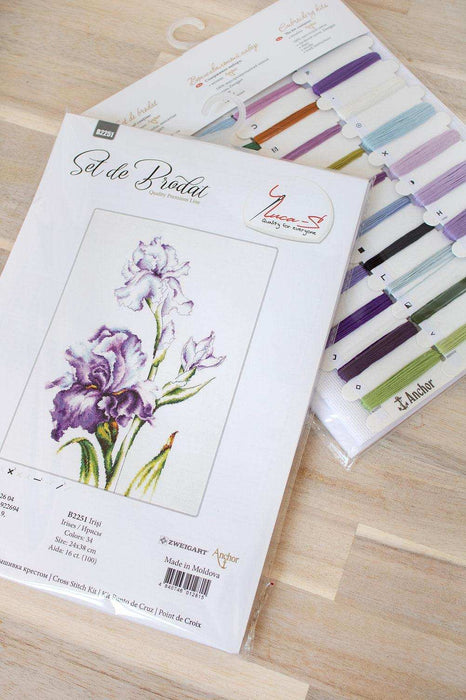 Cross Stitch Kit Luca-S - Irises, B2251 - Luca-S