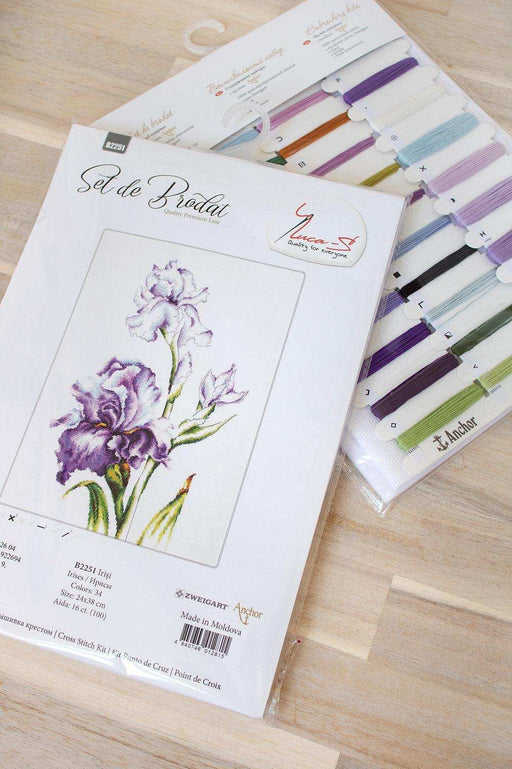Cross Stitch Kit Luca-S - Irises, B2251 - Luca-S