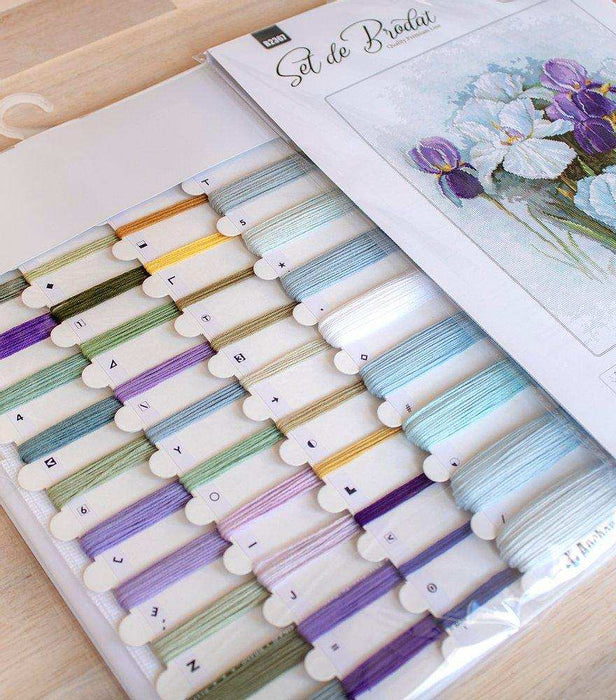 Cross Stitch Kit Luca-S - Irises, B2367 - HobbyJobby