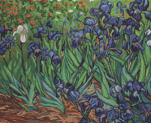 Cross Stitch Kit Luca-S - Irises - Van Gog - HobbyJobby