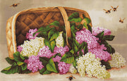 Cross Stitch Kit Luca-S - Lilac Basket, B501 - Luca-S
