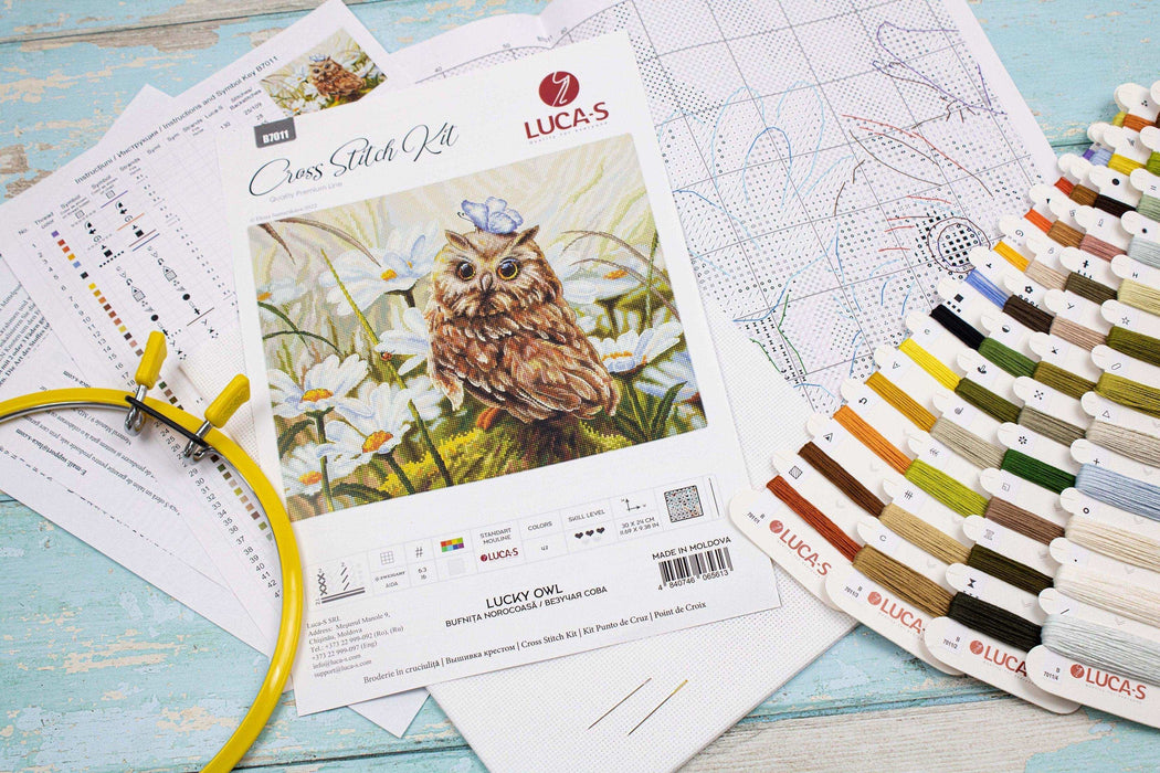Cross Stitch Kit Luca-S - Lucky Owl, B7011 - Luca-S
