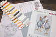Cross Stitch Kit Luca-S - My chickens, CD004 Cross Stitch Kits - HobbyJobby