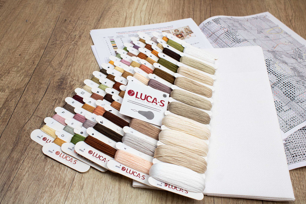 Cross Stitch Kit Luca-S - New Year, GOLD Collection, B2416 Cross Stitch Kits - HobbyJobby