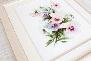Cross Stitch Kit Luca-S - Pansies, B2231 - Luca-S