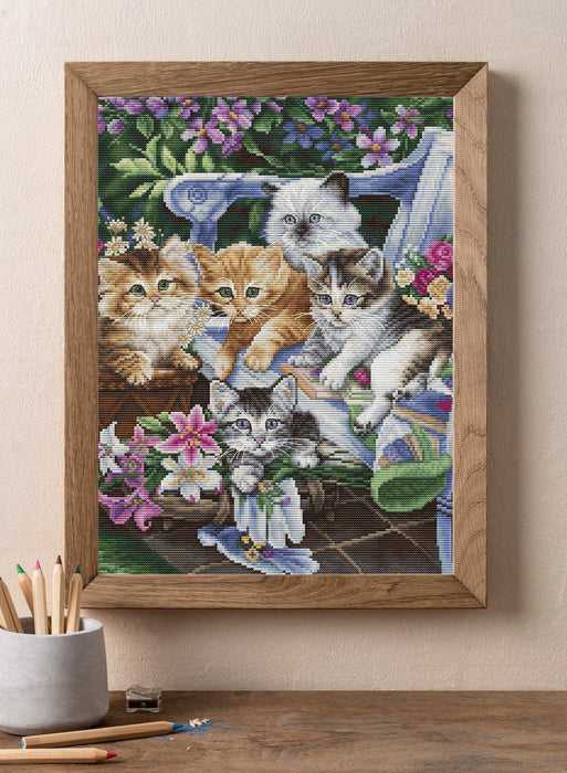 Cross Stitch Kit Luca-S - Perfect Gardening Buddies, BU5026 Cross Stitch Kits - HobbyJobby