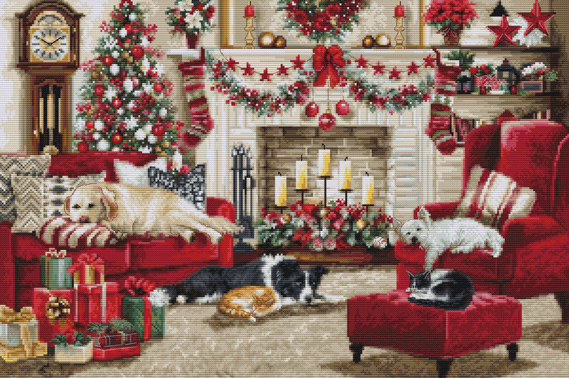 Cross Stitch Kit Luca-S - Pets Interior, BU5013 Cross Stitch Kits - HobbyJobby