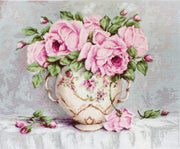 Cross Stitch Kit Luca-S - Pink Roses - HobbyJobby