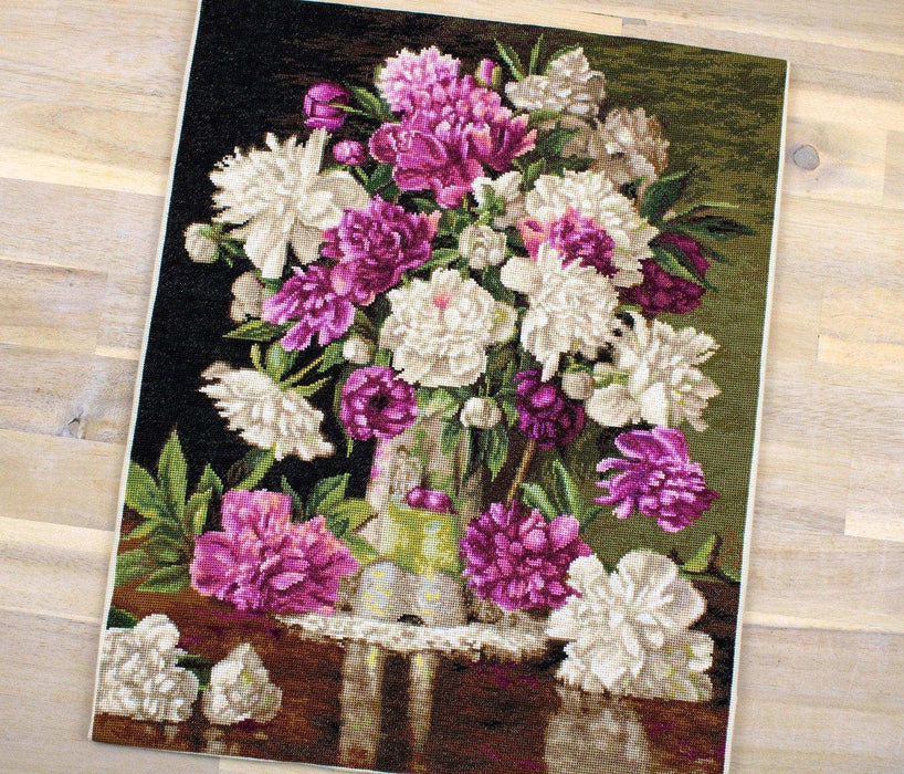Cross Stitch Kit Luca-S - Red and White Peonies, B608 - Luca-S