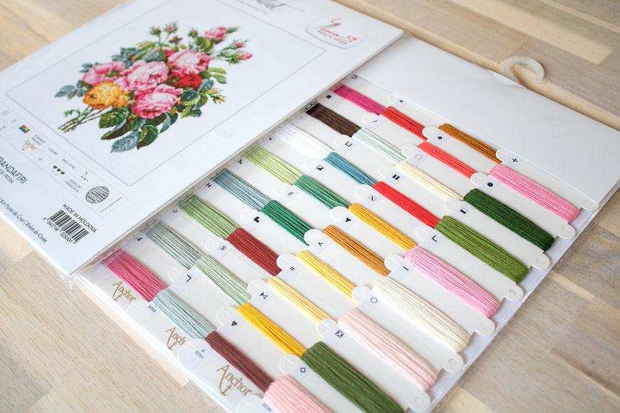 Cross Stitch Kit Luca-S - Roses BA2372 - HobbyJobby