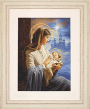 Cross Stitch Kit Luca-S - Saint Mary and The Child, GOLD Collection, B617 Cross Stitch Kits - HobbyJobby