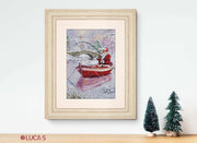Cross Stitch Kit Luca-S - Santa Fishing, BU5014 Cross Stitch Kits - HobbyJobby