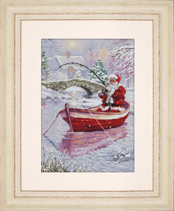 Cross Stitch Kit Luca-S - Santa Fishing, BU5014 Cross Stitch Kits - HobbyJobby
