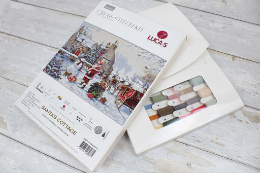 Cross Stitch Kit Luca-S - Santa's Cottage, BU5011 Cross Stitch Kits - HobbyJobby