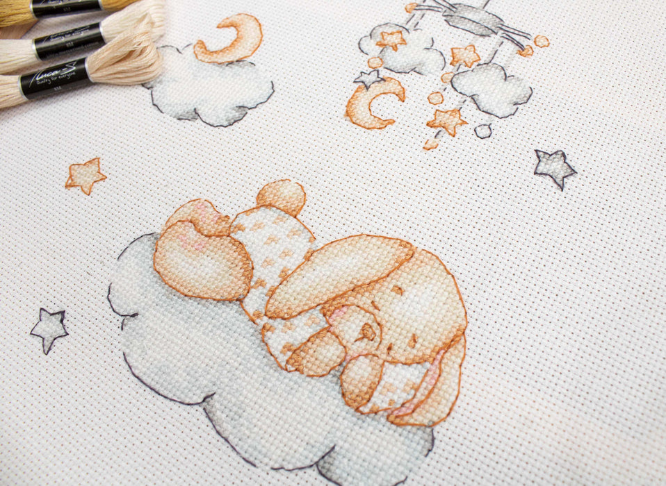 Cross Stitch Kit Luca-S - Sleepy, B1193 - HobbyJobby