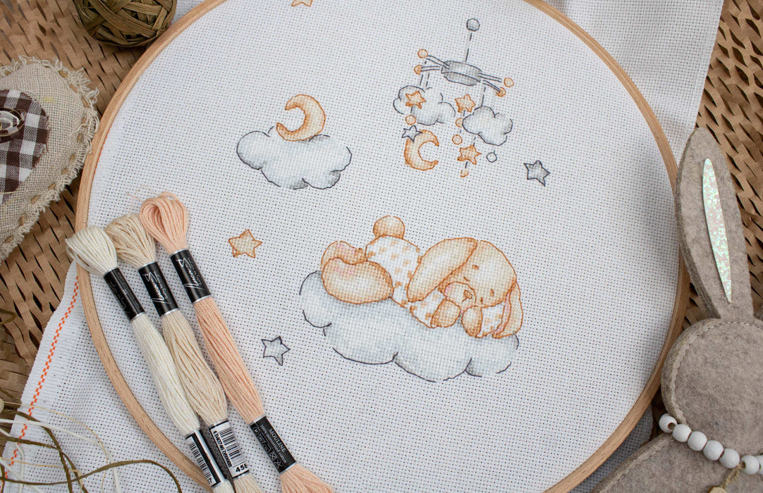 Cross Stitch Kit Luca-S - Sleepy, B1193 - HobbyJobby
